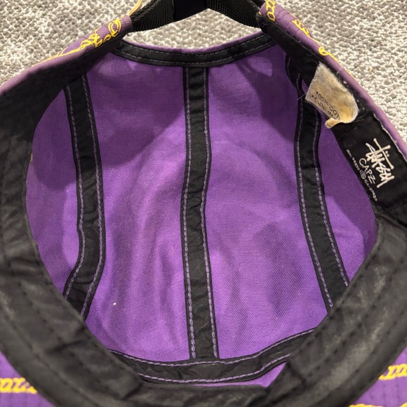 Stussy Capz Five Panel Rope Chain Hat Purple One Size Strapback Cap Streetwear - Picture 5 of 5